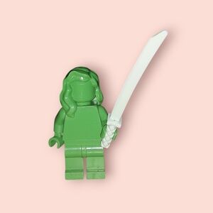Everyone Is Awesome Bright Green Monochrome Minifigure